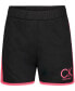 Big Girls Jersey Mesh Panel Active Shorts