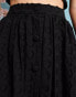 Sister Jane jacquard maxi skirt co-ord in black