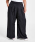 Trendy Plus Size Pinstriped Wide-Leg Pants, Created for Macy's