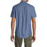 Men's Short Sleeve Button Down Chambray Shirt