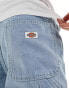 Dickies garyville denim shorts in vintage light blue