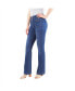 Women's Tummy Control Bootcut Jeans with Classic Pockets and back design