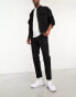 ASOS DESIGN tapered fit jeans in black - BLACK