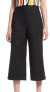 Halogen 158417 Women's Wide Capri Cropped Wide Leg Black Pants Sz. Petite 6P