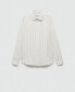 Men's Regular-Fit Striped Cotton-Linen Shirt