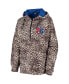 Women's Leopard Philadelphia 76ers Gabriella Windbreaker Half-Zip Hoodie