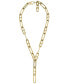 Fossil heritage D-Link Glitz Gold-Tone Stainless Steel Y-Neck Necklace