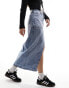 Calvin Klein Jeans ultility denim maxi skirt in light wash