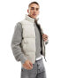 Bershka puffer gilet in stone