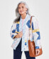 Petite Cotton Quilted Patchwork Jacket, Created for Macy's