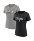 Women's Black, Gray Chicago White Sox Fan T-shirt Combo Set