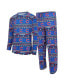 Комплект пижамы Concepts Sport Royal Chicago Cubs Knit Ugly Sweater Long Sleeve Top and Pants Set