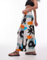 Topshop Sarong in Block Star Print in Multi