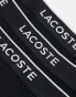 Lacoste essentials 3 pack trunks in black