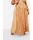 Plus Size Anaya Plisse Maxi A Line Skirt