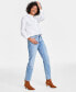 Women's High Rise Straight-Leg Jeans, Regular and Short, Created for Macy's