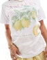 Brave Soul Amalfi printed tee in white