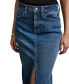 Women's High-Rise Denim Maxi Skirt