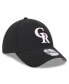 Men's Black Colorado Rockies 2024 Mother's Day 39THIRTY Flex Hat