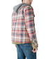 Men's Plaid Zip-Front Hooded Overshirt