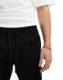 Bershka cargo pocket short in black