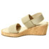 VANELi Chila Wedge Womens Off White Casual Sandals 307887