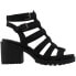 Dirty Laundry Fun Stuff Gladiator Womens Size 7.5 B Casual Sandals FUNSTUFF-BLK