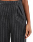 ASOS DESIGN pinstripe trousers in grey