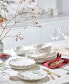 French Perle Berry Holiday Dinner Plates, Set of 4