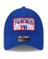 Men's Royal Philadelphia 76ers Plate Oversized Patch Trucker 9Forty Adjustable Hat