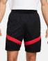 Nike Basketball Icon 8in swoosh logo shorts in black and red