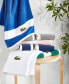 Lacoste Heritage Sport Stripe Logo Cotton 6-Pc. Bath Towel Set