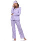 Женская пижама White Mark Womens Pajama Set, 3-Piece