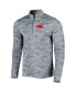 Men's Gray Buffalo Bills Brigade Throwback Quarter-Zip Top