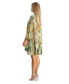 Women's Printed Pleated Short Dress