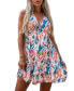 Women's Geo Print Halterneck Mini Beach Dress