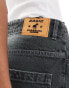 Basic Pleasure Mode brody pleated denim jorts in charcoal