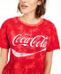 Juniors' Coca-Cola Tie-Dye T-Shirt