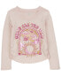 Kid Shine All The Time Long-Sleeve Fashion Top - Pink 5