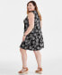 Plus Size Printed Sleeveless Flip Flop Dress, Created for Macy's