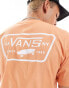 Vans – Full Patch – T-Shirt in Orange mit Rückenprint