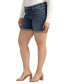 Plus Size Boyfriend Mid Rise Shorts