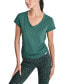 Women's Tech Textured Ruched-Sides T-Shirt