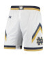 Men's White Notre Dame Fighting Irish Replica Basketball Short