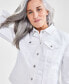 Petite Classic Denim Jacket, Created for Macy's