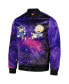 Men's Purple Rugrats Nickelodeon Graphic Satin Full-Snap Jacket