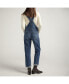 Women's Baggy Straight Leg Overall Jeans