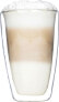 HI HI Zestaw szklanek do latte macchiato, 2 szt., 400 ml, przezroczysty