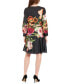 Women's Floral-Print Long-Sleeve Dress