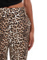 YAS high waisted flare trouser co-ord in leopard print - MULTI